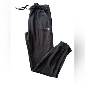 Gymshark Black Drawstring Joggers - Size Medium
